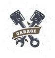 pistons and spanners hand drawn vector image vector image