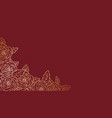 floral luxury card template for business vector image