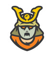 japan dead samurai zombie warrior cartoon vector image vector image