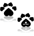 love my pet vector image vector image
