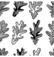 oak leaves seamless pattern leaves seamless vector image