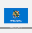 oklahoma state flag ok usa vector image