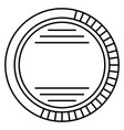 vintage round badge black line decorative circle vector image vector image
