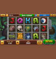 zombie background for slots game vector image vector image