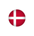 denmark europe flag icon european country circled vector image