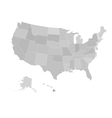 map of united states vector image