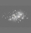 starry dust flash light spark sparkle white star vector image vector image