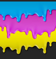 cmyk realistic paint vector image