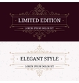 set of vintage frames for luxury logos vector image
