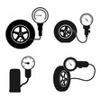 tire pressure gauge icon vector image