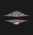 border for veterans day vector image vector image