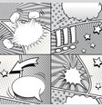 comic monochrome design seamless pattern vector image