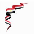 egyptian flag wavy abstract background vector image