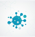 flat virus icon for medical design health safety vector image