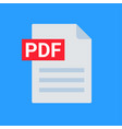 pdf file icon format download document image vector image vector image