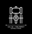 sentencing pixel perfect white linear icon vector image vector image