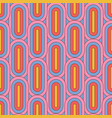 70 s groovy geometric retro seamless pattern 60s vector image vector image