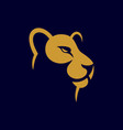 lioness logo design vector image vector image