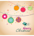 template christmas greeting card vector image