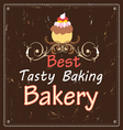 advertising bakeries and cake vector image
