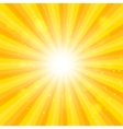 orange sun hypnotic background vector image
