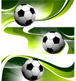 abstract football banners vector image