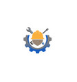 creative gear wrench hardhat screwdriver vector image vector image
