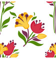 easter paschal seamless spring flowers pattern vector image