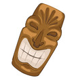 golden mayan mask with smile culture and tradition vector image vector image