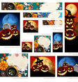 halloween banners vector image vector image
