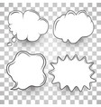 speech bubble set vector image vector image