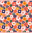 abstract hand drawn colorful funky bold flower vector image vector image