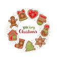 gingerbread collection vector image