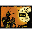 halloween background vector image