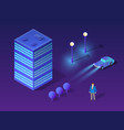 set of violet colors vector image vector image
