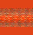 seamless brown brick pattern isolated wall vector image