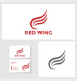wing icon design template vector image vector image