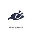 beijing roast duck icon on white background vector image