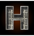 metal construction figure h vector image
