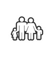 family icon design template vector image vector image