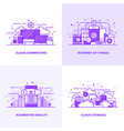 flat line purple designed concepts 12 vector image vector image