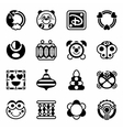 toys icon set vector image