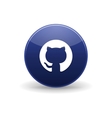 github icon simple style vector image