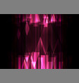pink crystal line dark abstract background vector image