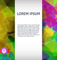 abstract colorful triangles background vector image