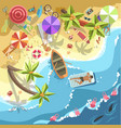 relax on sea beach people on resort vector image
