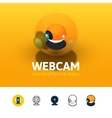 webcam icon in different style vector image