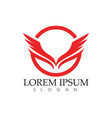 falcon eagle bird logo template icon vector image