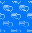 speech bubble seamless pattern vector image vector image