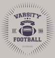 varsity college print vector image